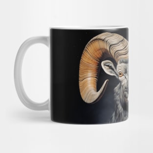 Bighorn Sheep Ram Wildlife Illustration Mug